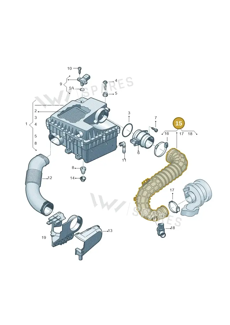 2H0129615G — Volkswagen Amarok twin cab (2022-) diagram 894129000, position 15