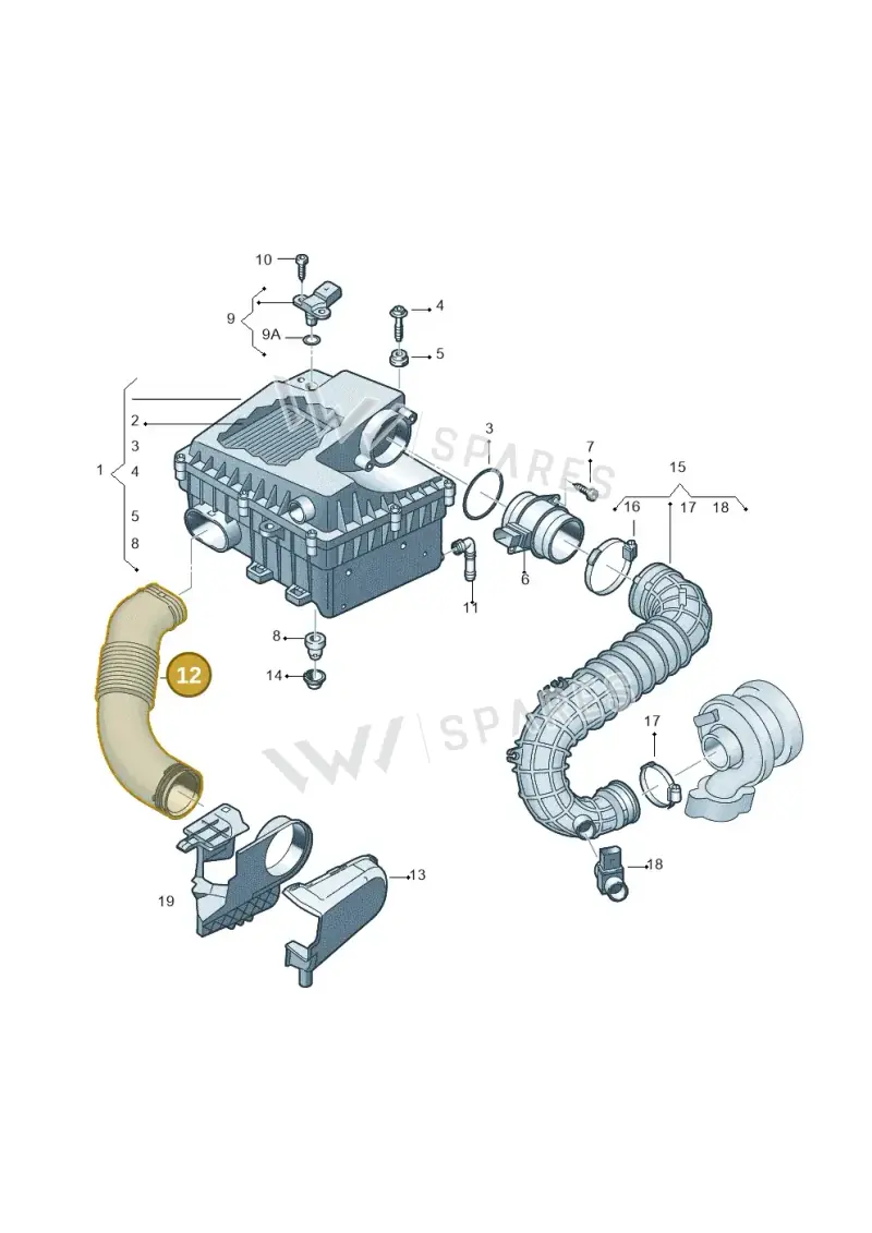 2H0129618 — Volkswagen Amarok twin cab (2022-) diagram 894129000, position 12