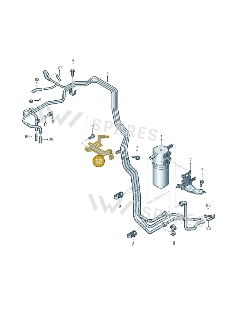 2H0131563F — Volkswagen Amarok twin cab (2022-) diagram 683127400, position 12