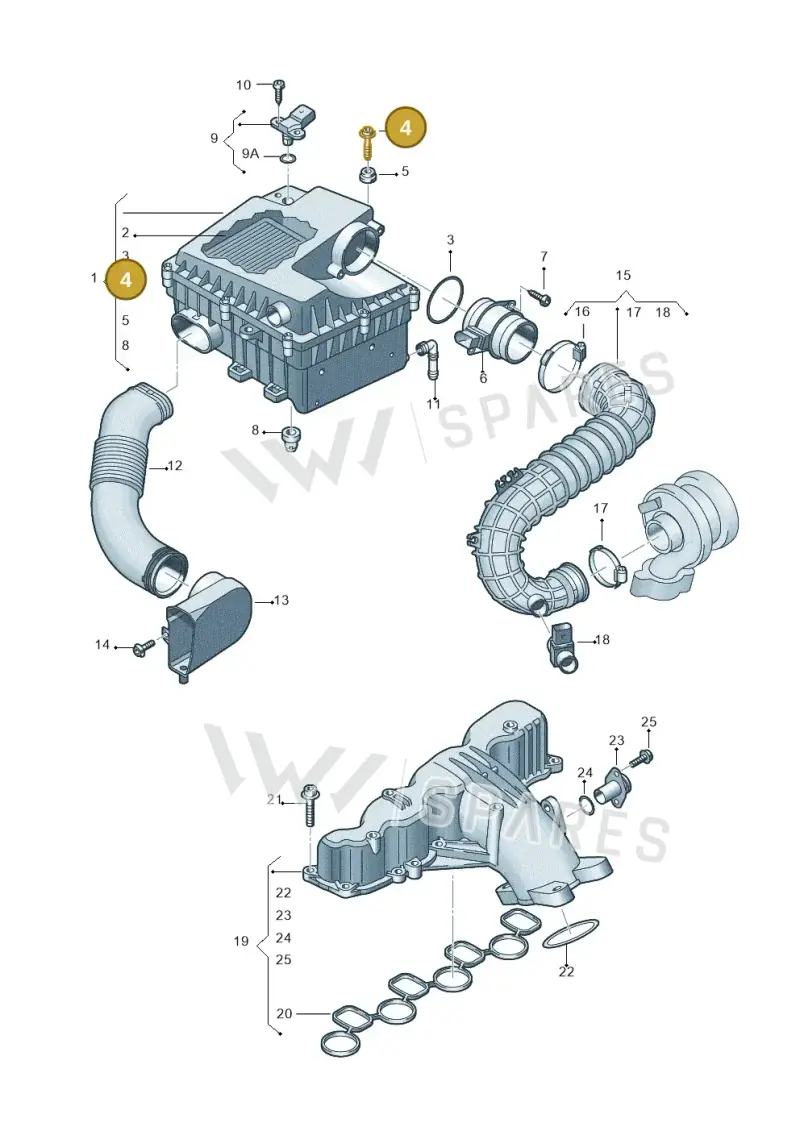 2H0145830A — Volkswagen Amarok twin cab (2012-2016) diagram 683129500, position 4