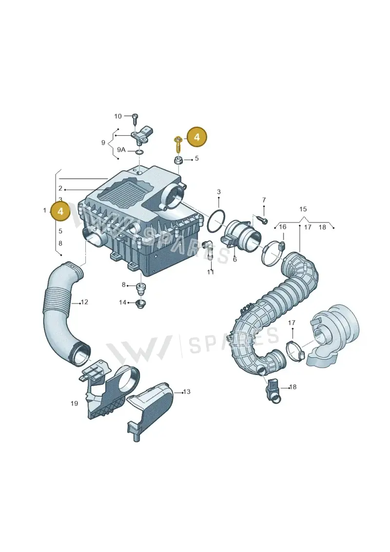 2H0145830A — Volkswagen Amarok twin cab (2022-) diagram 894129000, position 4