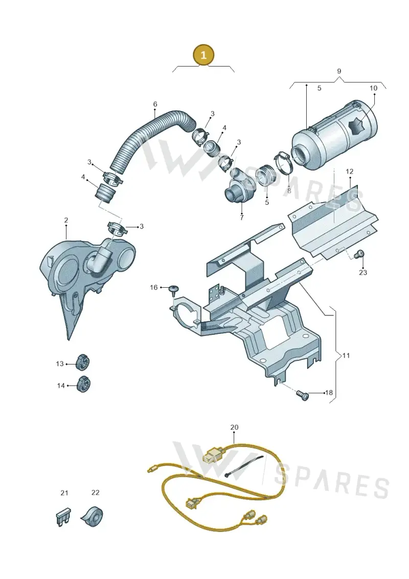 2H0198131A — Volkswagen Amarok twin cab (2016-2022) diagram 749109800, position 1