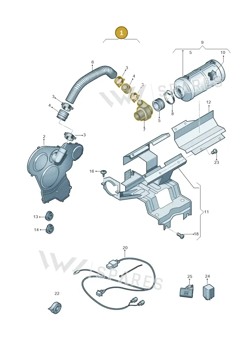 2H0198131C — Volkswagen Amarok twin cab (2016-2022) diagram 749109860, position 1