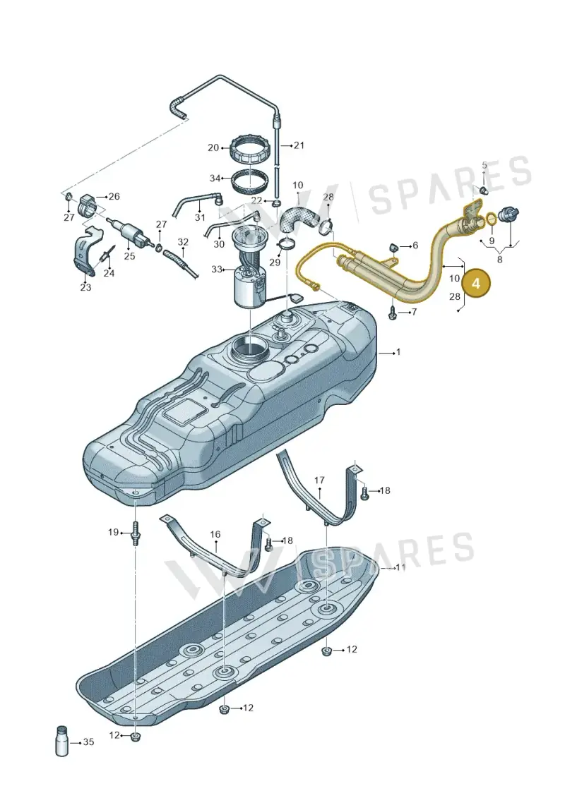 2H0201129G — Volkswagen Amarok twin cab (2022-) diagram 894201700, position 4