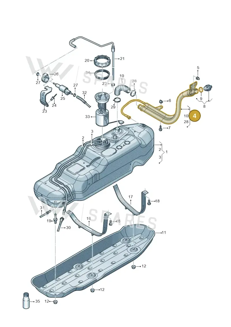 2H0201129G — Volkswagen Amarok twin cab (2022-) diagram 894201600, position 4