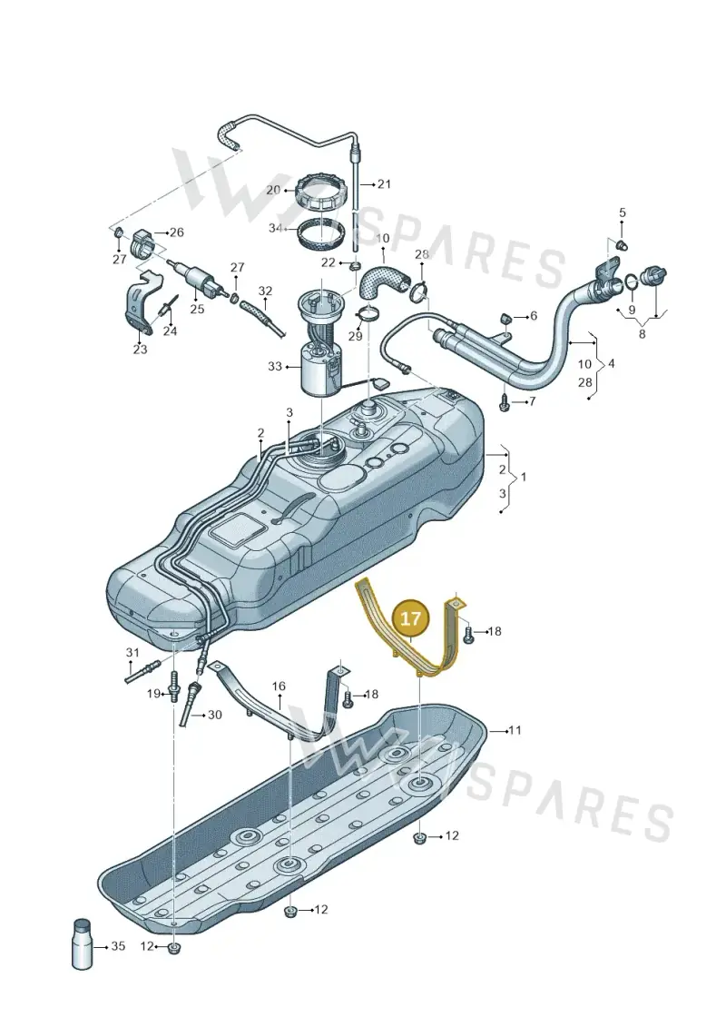 2H0201654F — Volkswagen Amarok twin cab (2022-) diagram 894201600, position 17