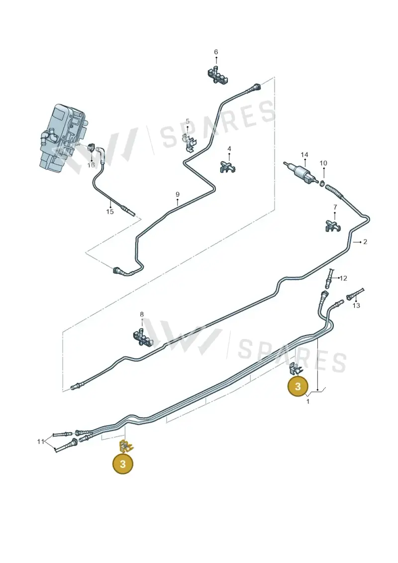 2H0201709A — Volkswagen Amarok twin cab (2022-) diagram 894201250, position 3