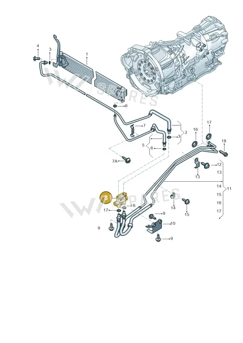 2H0317027 — Volkswagen Amarok twin cab (2022-) diagram 2ha317012, position 8