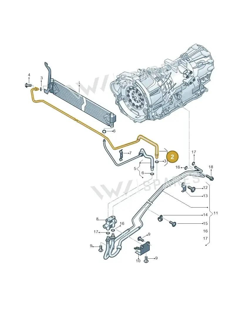 2H0317821A — Volkswagen Amarok twin cab (2022-) diagram 894317120, position 2