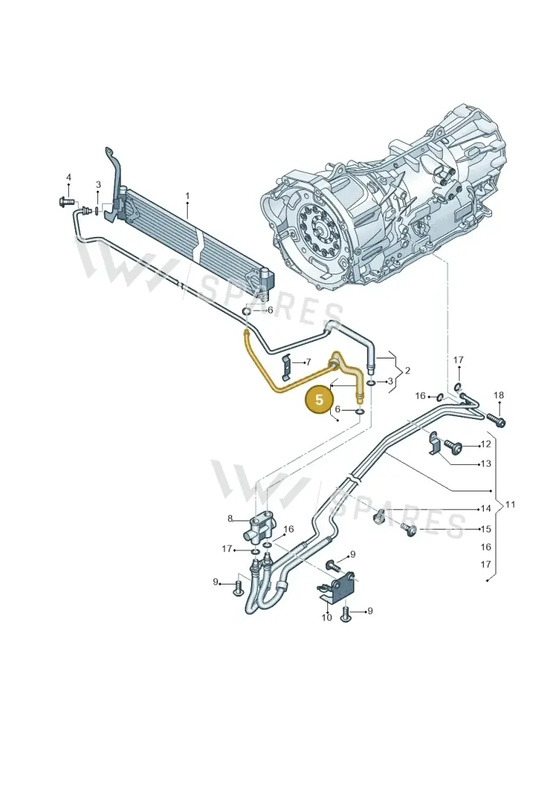 2H0317822A — Volkswagen Amarok twin cab (2022-) diagram 894317120, position 5