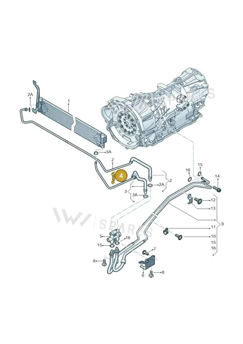 2H0317827D — Volkswagen Amarok twin cab (2012-2016) diagram 683317100, position 4