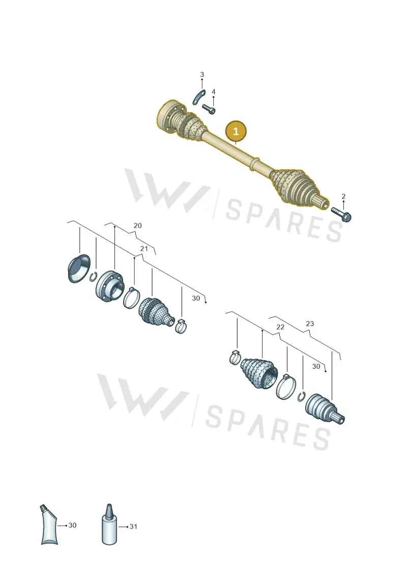 2H0407271D — Volkswagen Amarok twin cab (2016-2022) diagram 894407200, position 1