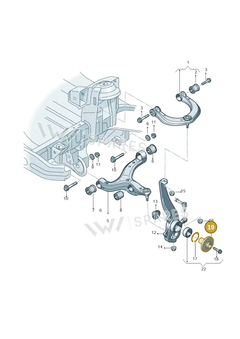 2H0407615B — Volkswagen Amarok twin cab (2022-) diagram 683407000, position 19