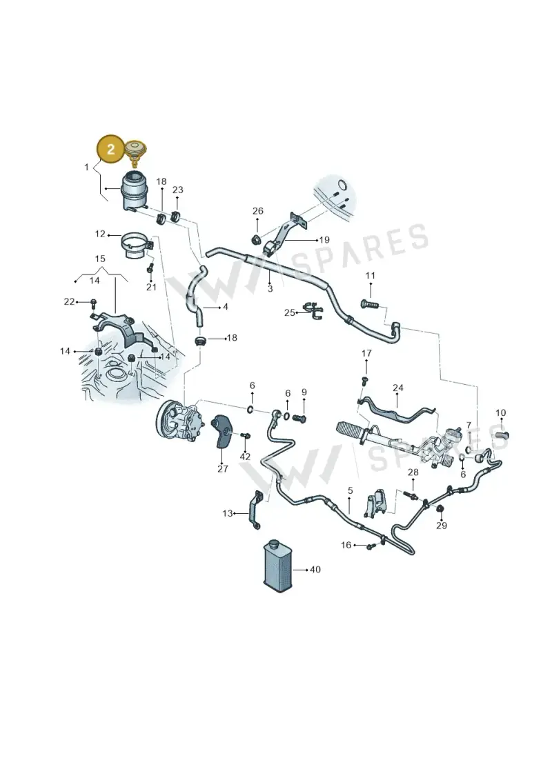 2H0422376 — Volkswagen Voyage (2016-2023) diagram 553422460, position 2