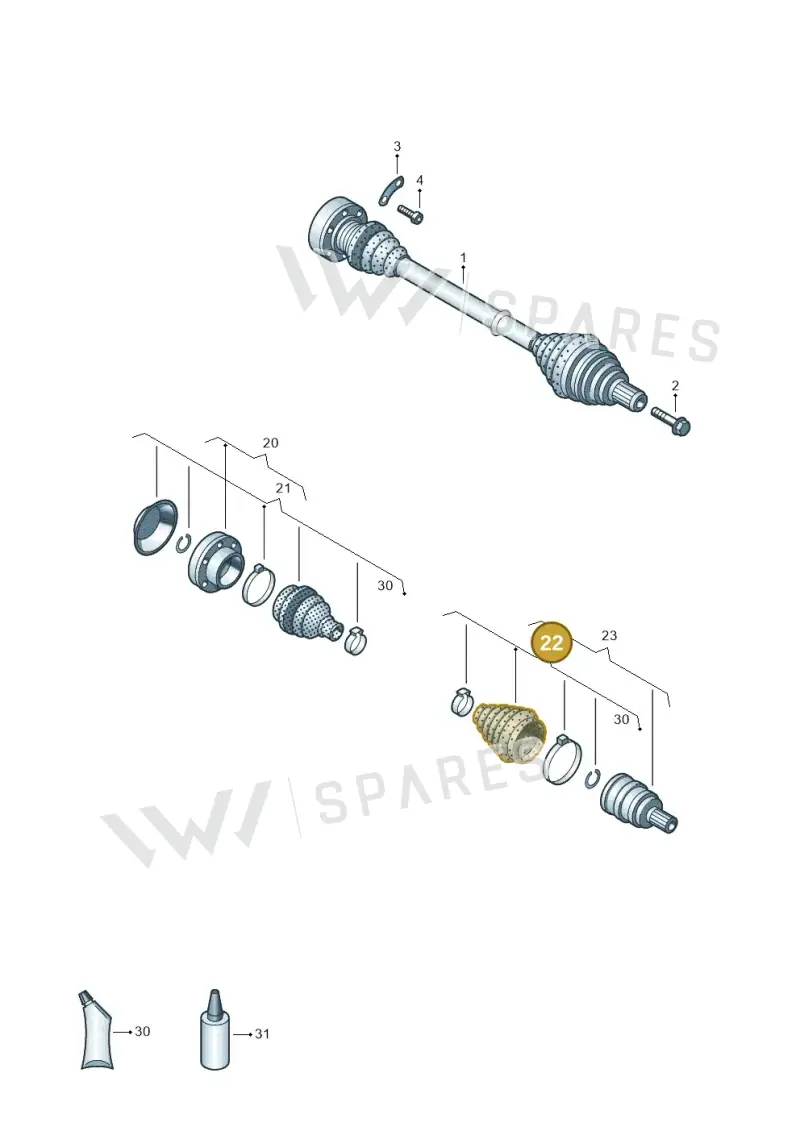 2H0498203B — Volkswagen Amarok twin cab (2022-) diagram 894407200, position 22