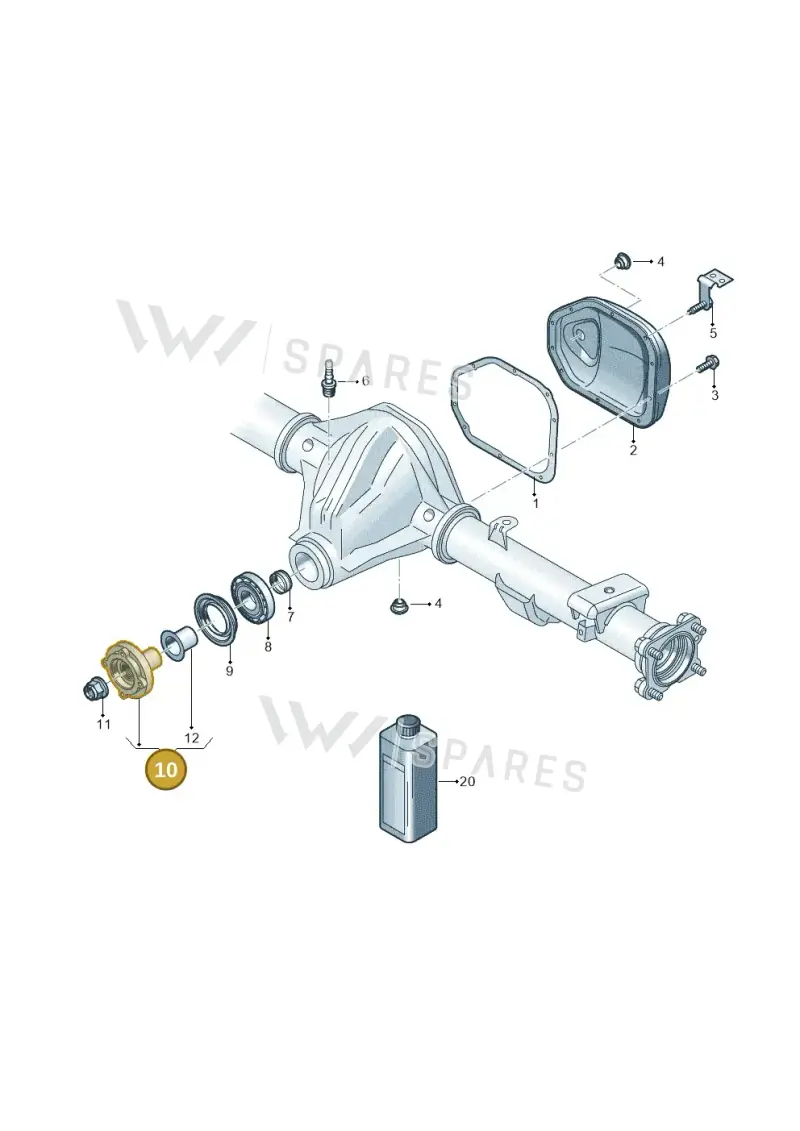 2H0501107 — Volkswagen Amarok twin cab (2022-) diagram 683525100, position 10