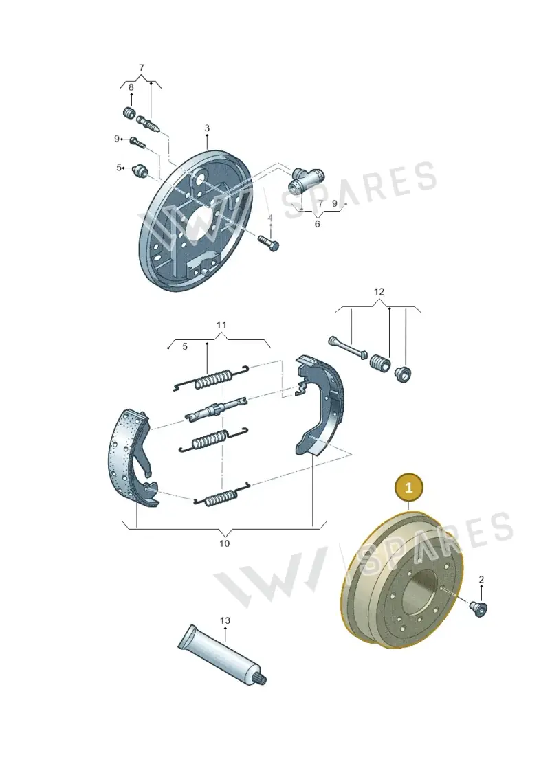 2H0609617 — Volkswagen Amarok twin cab (2022-) diagram 683609500, position 1