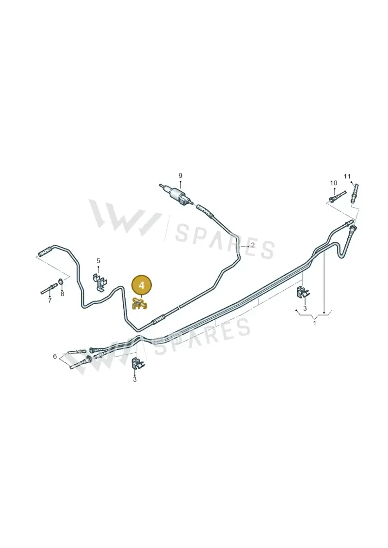 2H0611793 — Volkswagen Amarok twin cab (2012-2016) diagram 683201200, position 4