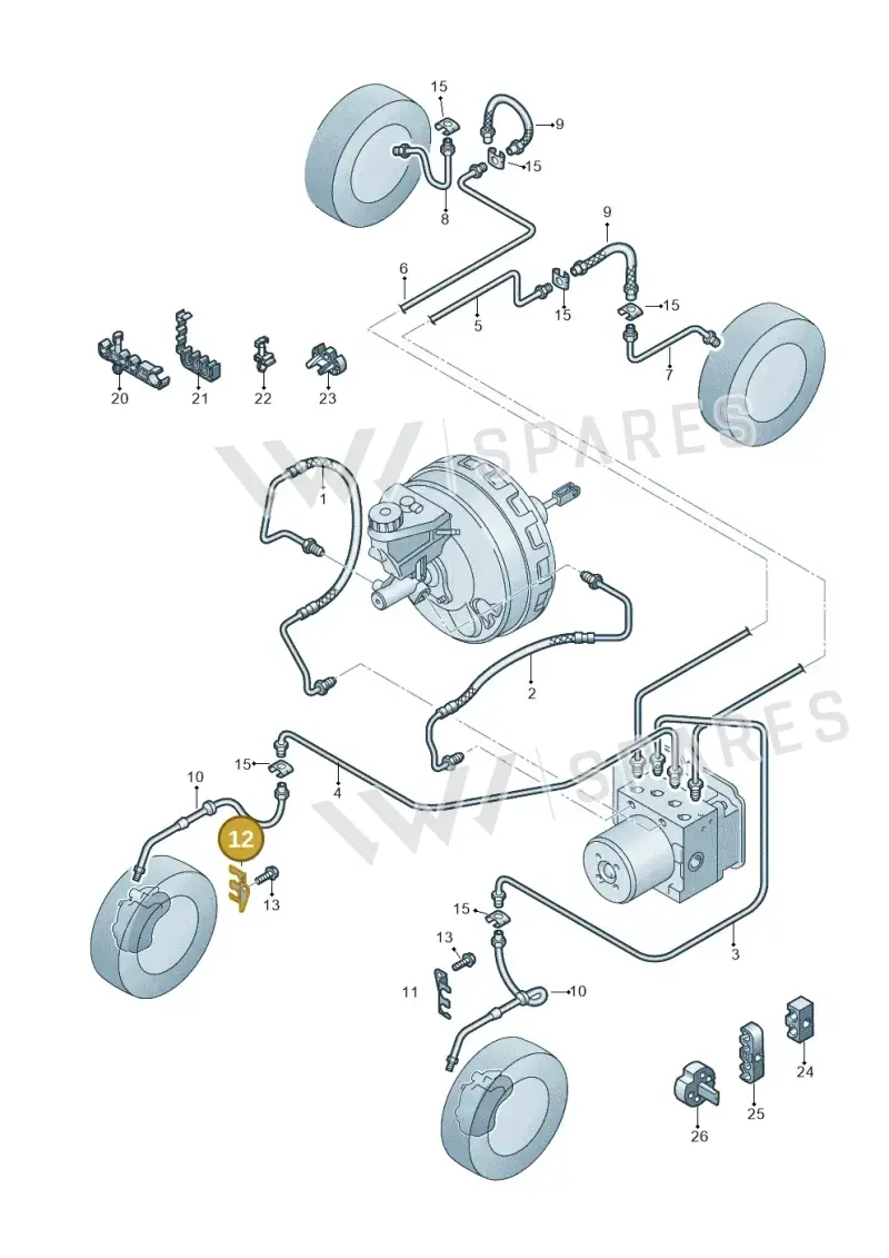 2H0614514A — Volkswagen Amarok twin cab (2022-) diagram 894611200, position 12