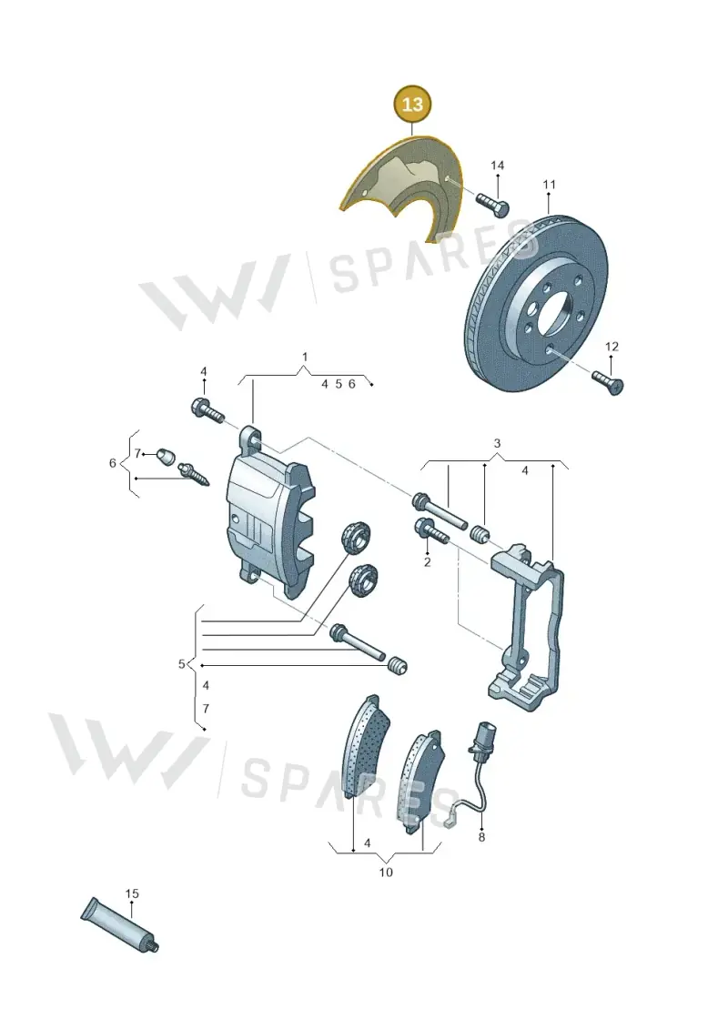 2H0615311B — Volkswagen Amarok twin cab (2022-) diagram 894615100, position 13