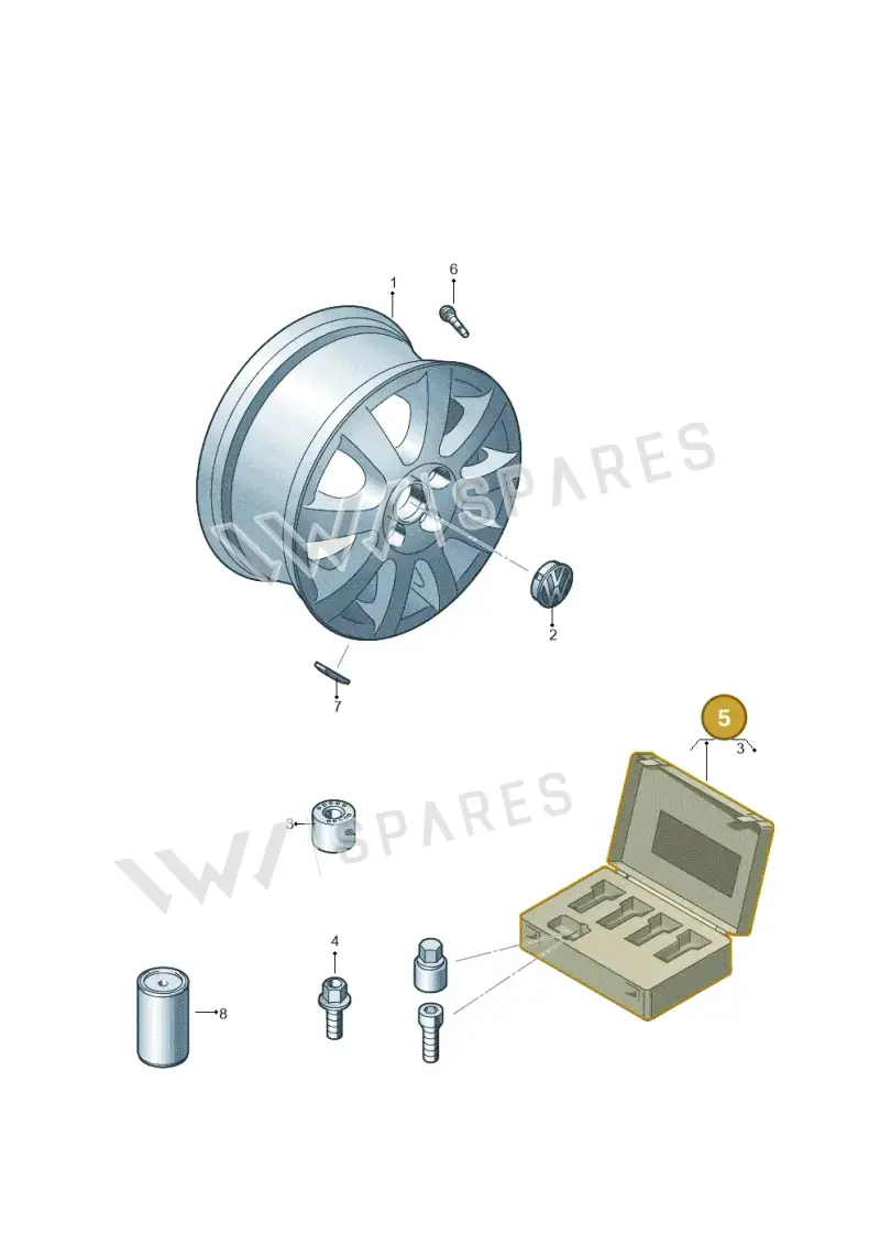2H0698137A — Volkswagen Single-cab transp. (2019-2024) diagram 730601500, position 5