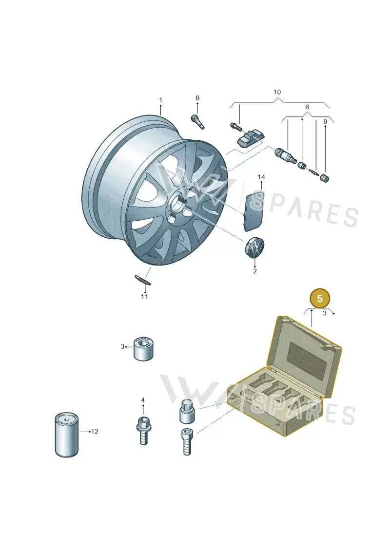 2H0698137A — Volkswagen Amarok twin cab (2022-) diagram 702601500, position 5