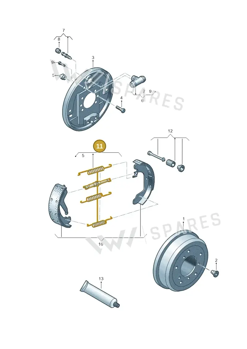 2H0698545B — Volkswagen Amarok twin cab (2022-) diagram 683609500, position 11
