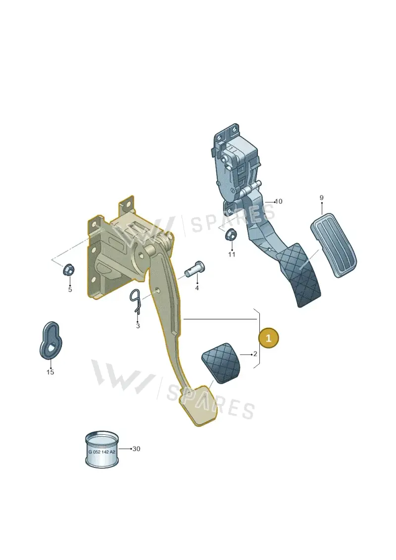 2H0721057D — Volkswagen Amarok twin cab (2016-2022) diagram 683721600, position 1