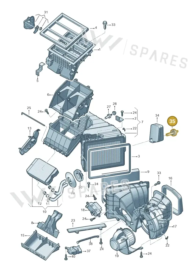 2H0819133 — Volkswagen Amarok twin cab (2022-) diagram 683819000, position 35