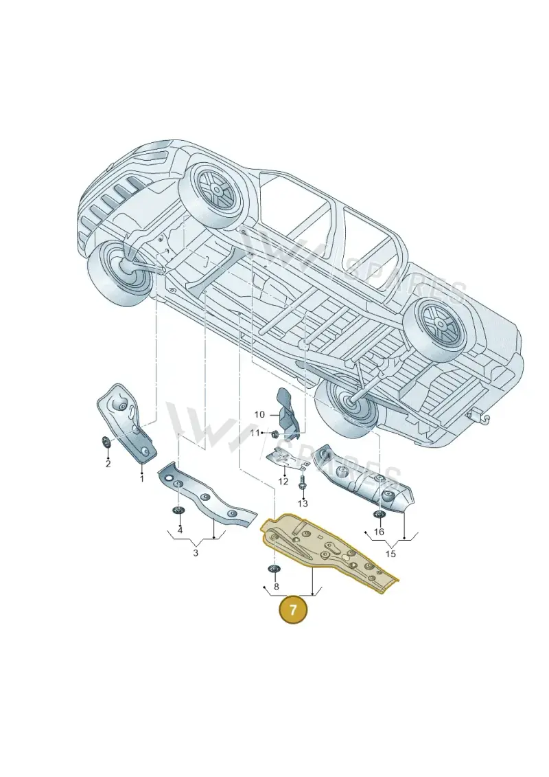 2H0825725A — Volkswagen Amarok (2022-) diagram 894825000, position 7