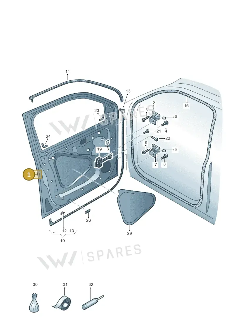 2H0831056AFGRU — Volkswagen Amarok twin cab (2016-2022) diagram 894831000, position 1