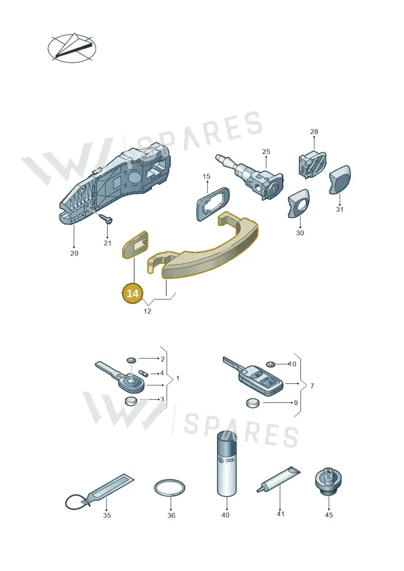 2H0837209 — Volkswagen Amarok twin cab (2022-) diagram 683837100, position 14