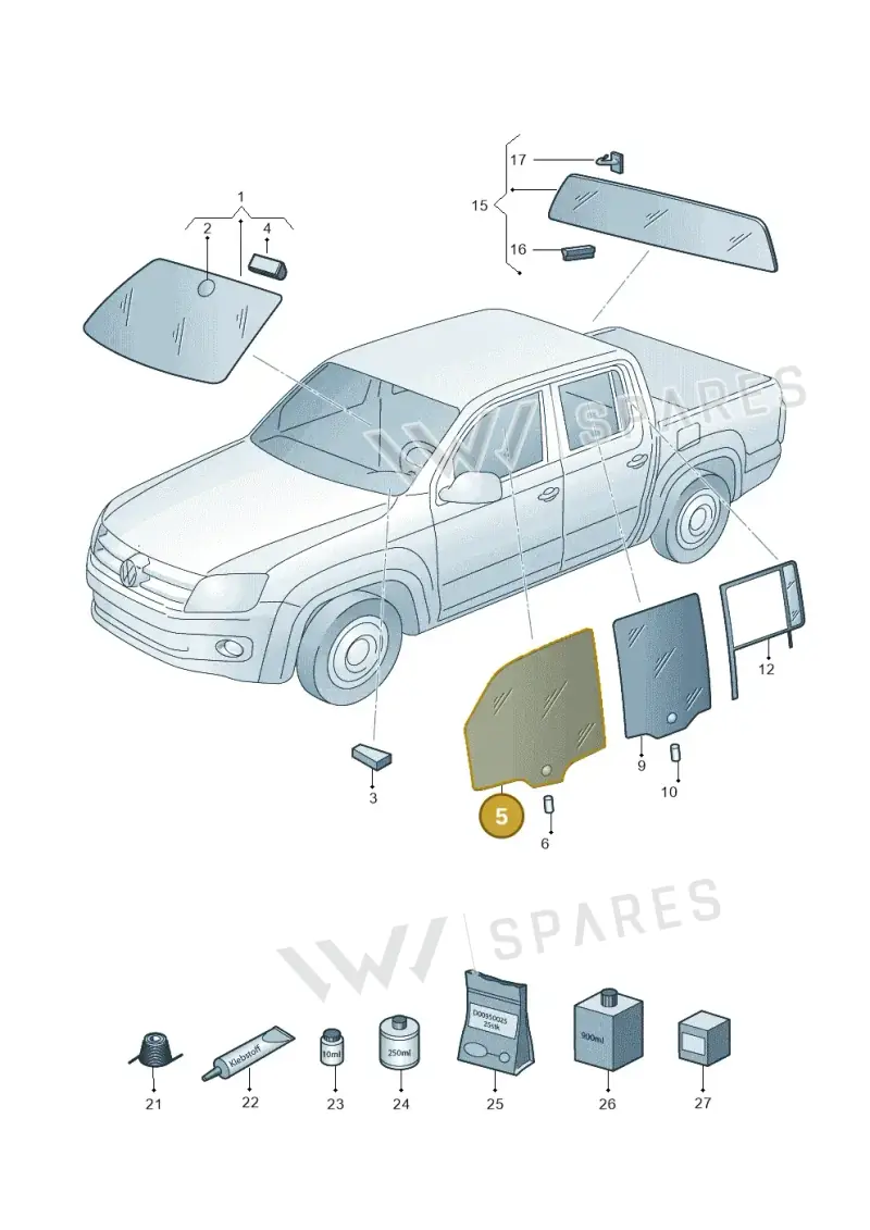 2H0845020G — Volkswagen Amarok (2022-) diagram 683845000, position 5