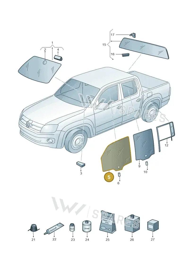 2H0845201B — Volkswagen Amarok (2022-) diagram 683845000, position 5