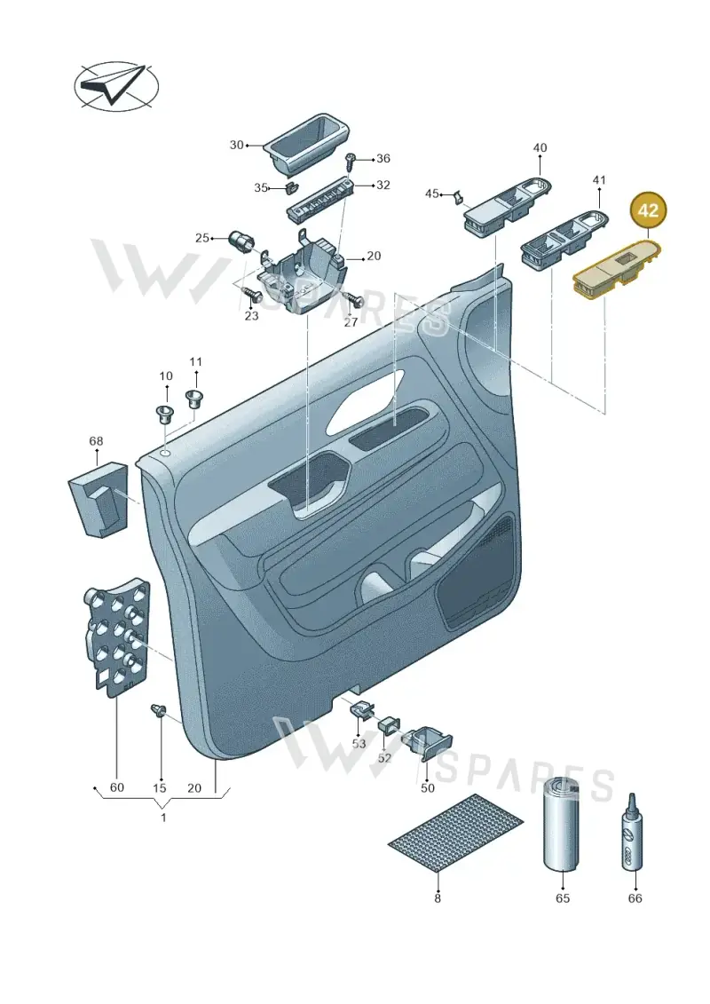 2H0867469AA9B9 — Volkswagen Amarok (2016-2022) diagram 683867000, position 42