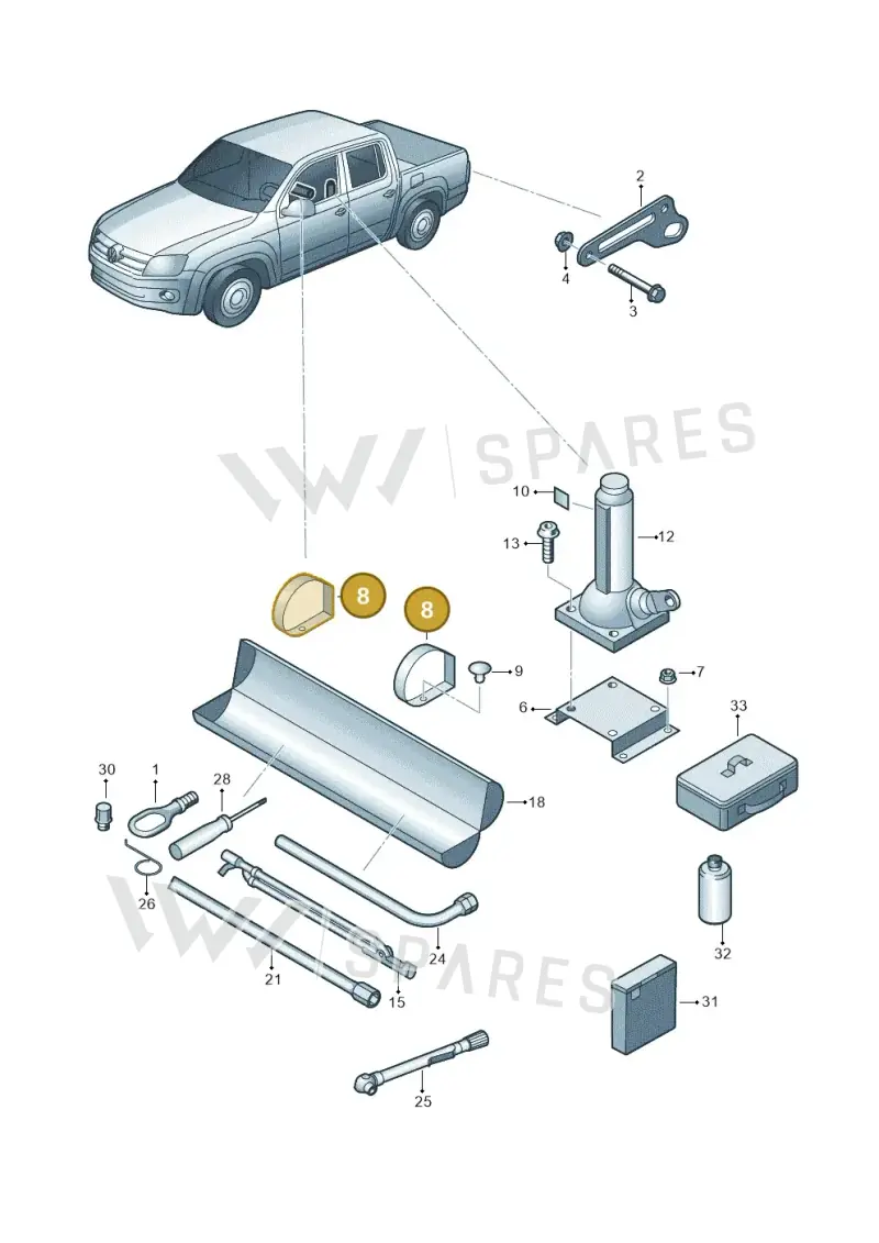2H0867749 — Volkswagen Amarok twin cab (2022-) diagram 894012000, position 8