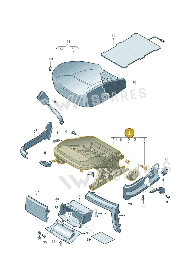 2H0881106P — Volkswagen Amarok twin cab (2022-) diagram 683881200, position 1