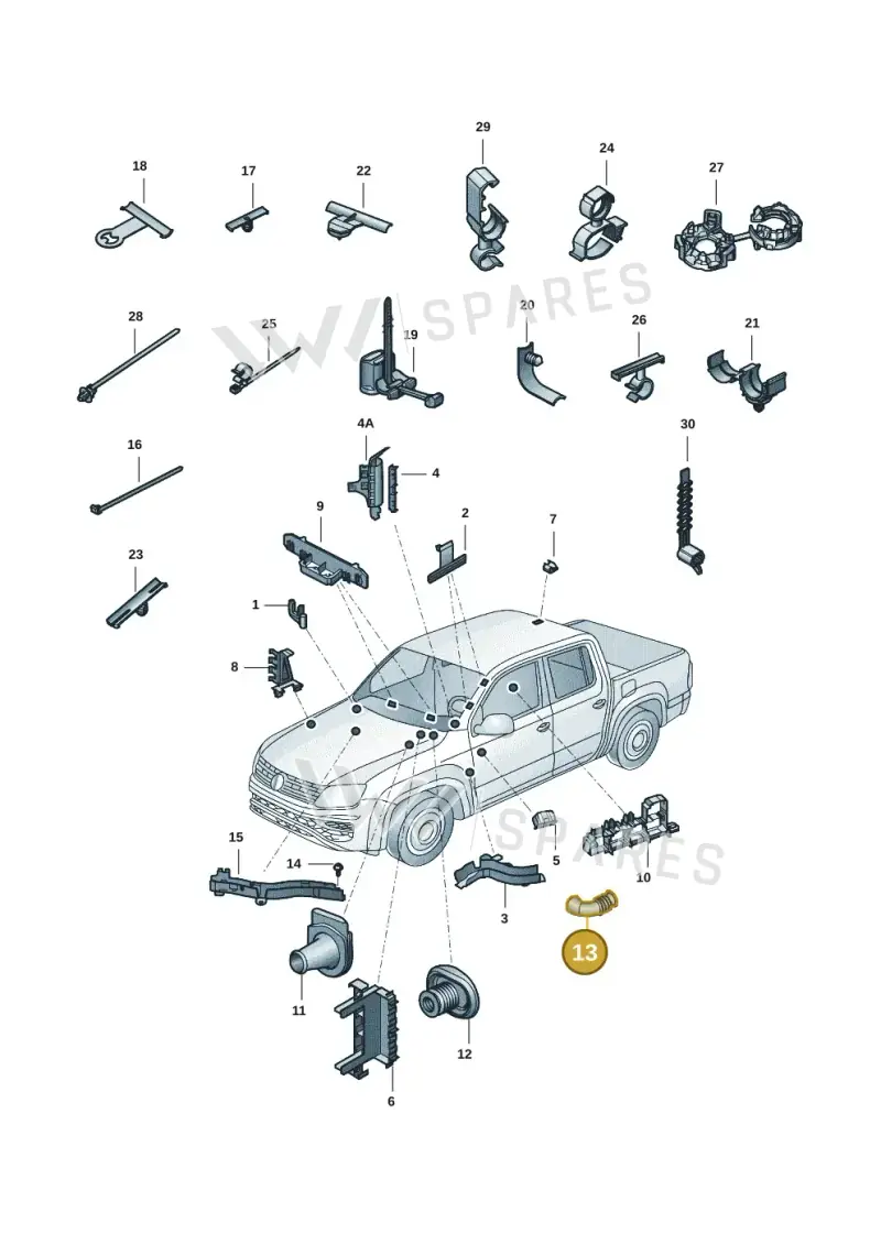 2H0906376A — Volkswagen Amarok twin cab (2022-) diagram 2ha971086, position 13
