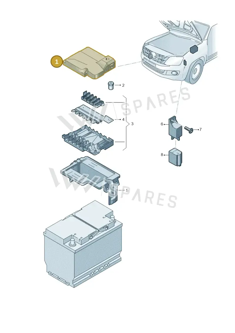 2H0915429D — Volkswagen Amarok twin cab (2022-) diagram 894937200, position 1