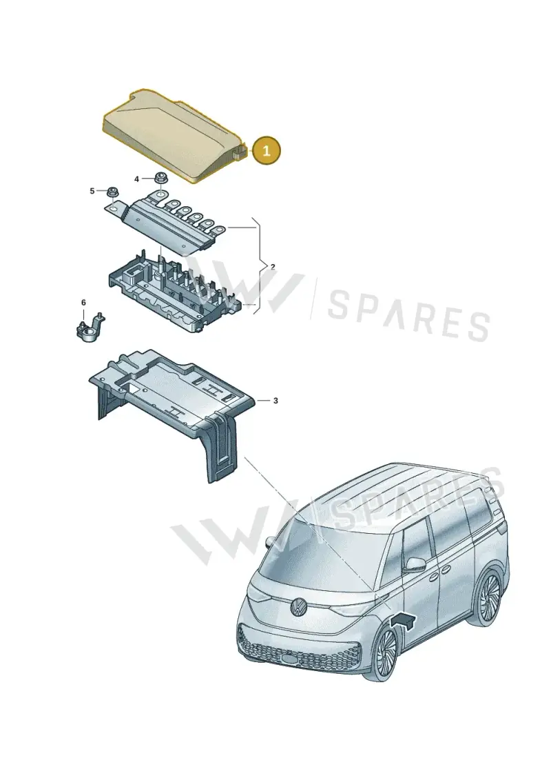 2H0915429D — Volkswagen ID.Buzz (2022-) diagram 15a937010, position 1