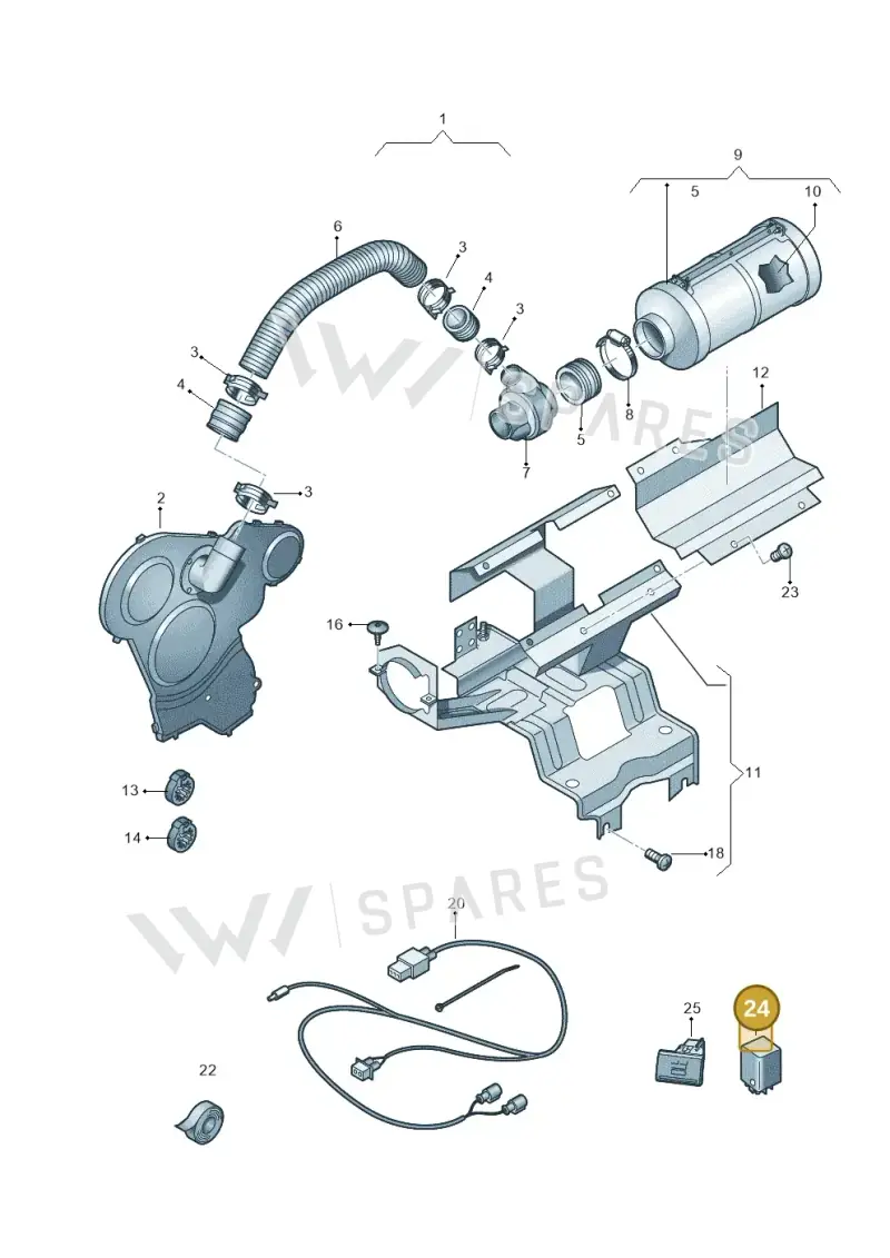 2H0919064 — Volkswagen Amarok twin cab (2016-2022) diagram 749109860, position 24