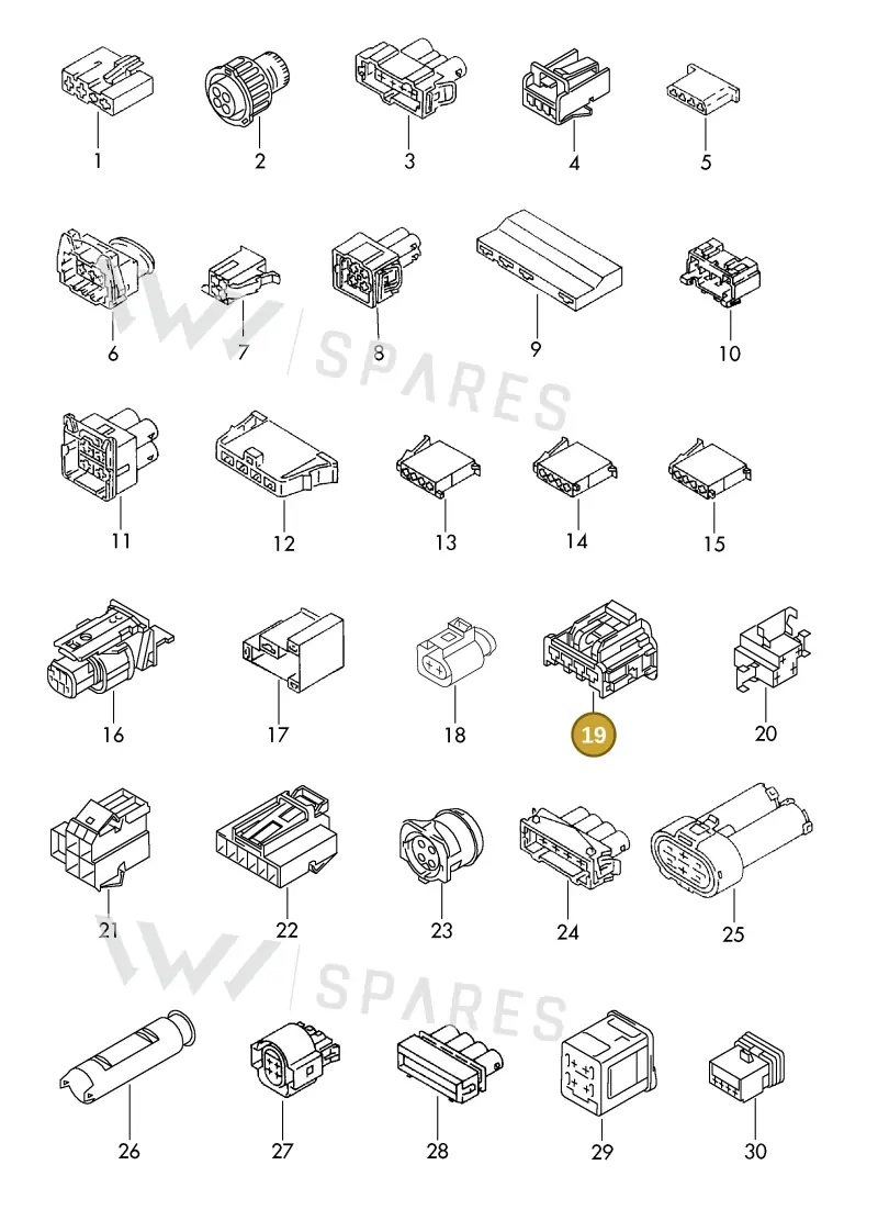 2H0927320 — Audi 1J0 platform diagram 198970500, position 19
