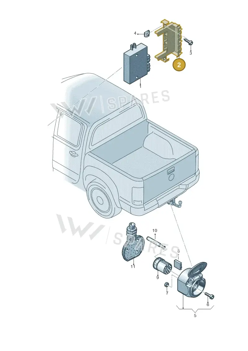 2H0937545 — Volkswagen Amarok twin cab (2022-) diagram 749945550, position 2