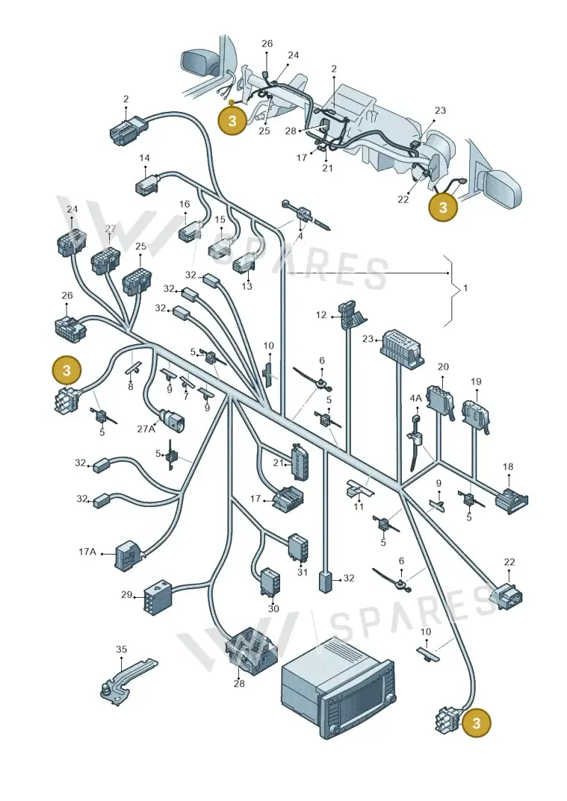 2H0937724 — Volkswagen Amarok twin cab (2022-) diagram 683971830, position 3