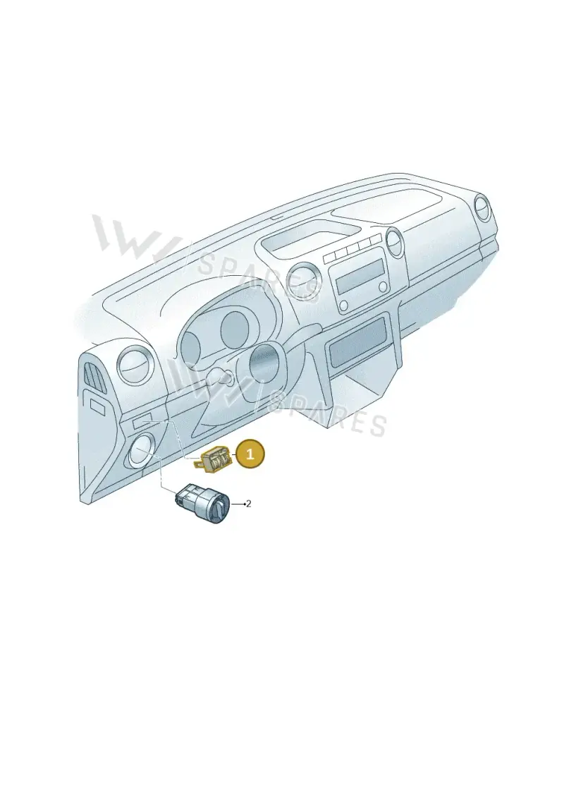 2H0941333A9B9 — Volkswagen Amarok twin cab (2012-2016) diagram 749941510, position 1