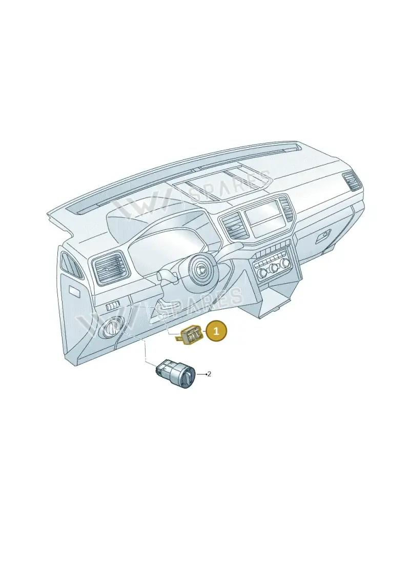 2H0941333A9B9 — Volkswagen Amarok twin cab (2016-2022) diagram 894941510, position 1