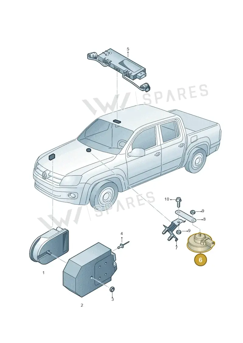 2H0951115A — Volkswagen Amarok twin cab (2022-) diagram 749951200, position 6