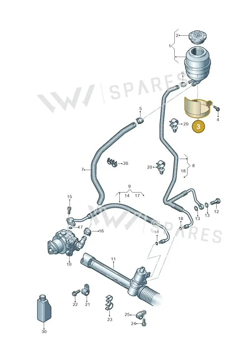2H0959195B — Volkswagen Amarok twin cab (2022-) diagram 683422500, position 3