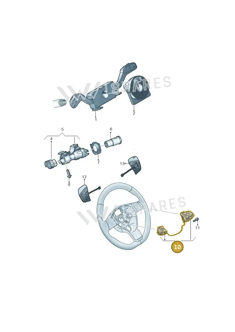 2H0959442ICX — Volkswagen Amarok (2016-2022) diagram 861953500, position 10