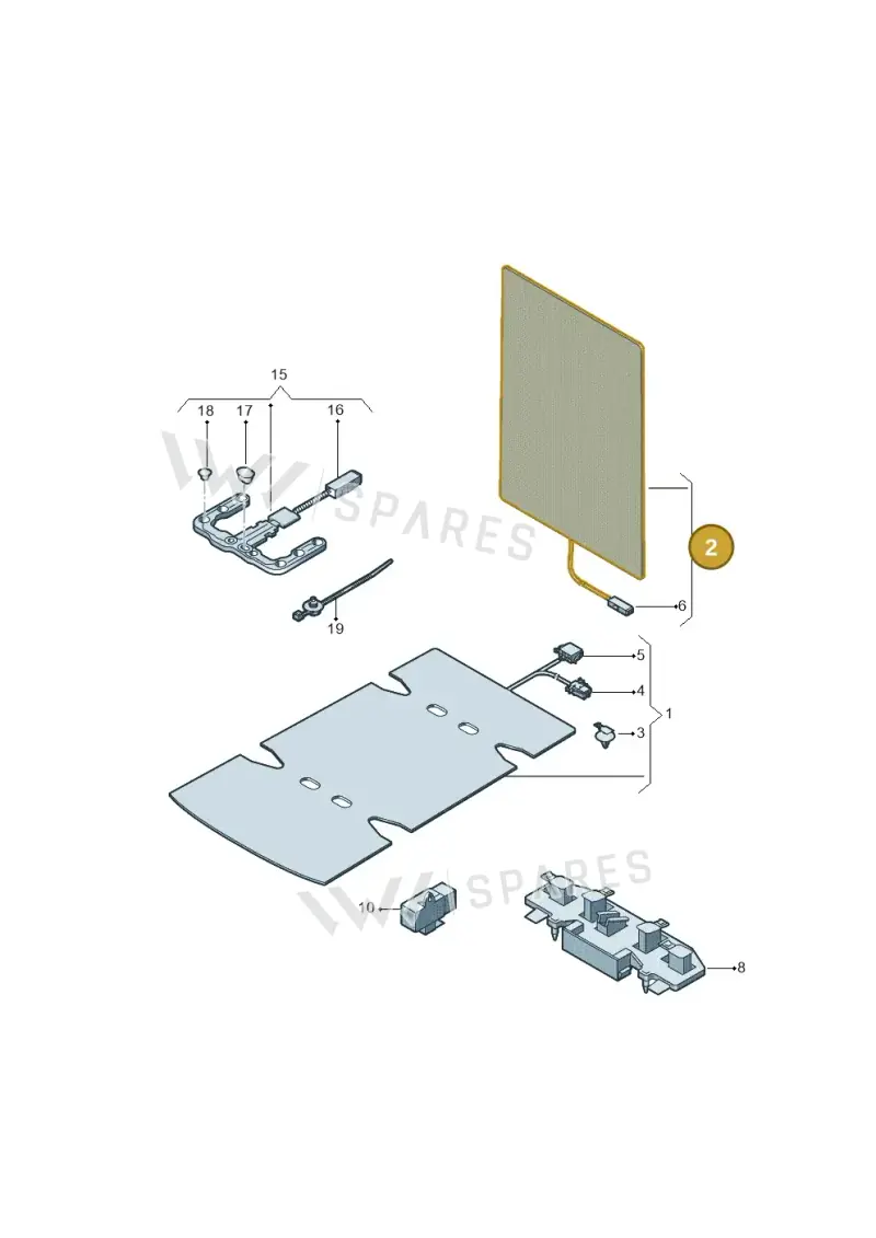 2H0963557D — Volkswagen Amarok twin cab (2022-) diagram 894963000, position 2